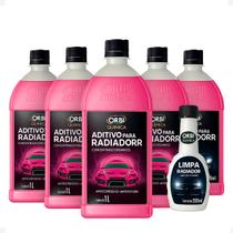 Kit 5 adtivos radiadores limpa radiador rosa flex disel orbi Kit 5 adtivos radiadores limpa radiador rosa flex disel orbi