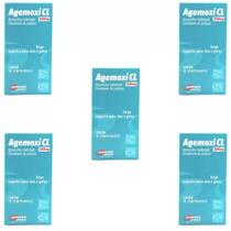 Kit 5 Agemoxi Cl 250mg 10 Comp Para Cães Gatos Agener União