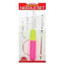 Kit 5 Agulhas para Tecelagem de Cabelo Box Braids Mega Hair - Weaving Needle