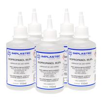 Kit 5 Álcool Isopropilico 110ml - 99,8% Isopropanol Limpeza Eletrônica, Placas e Circuitos