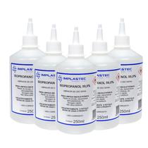 Kit 5 Álcool Isopropilico 250ml - 99,8% Isopropanol Limpeza Eletrônica, Placas e Circuitos Kit 5 Álcool Isopropilico 250ml - 99,8% Isopropanol Limpeza Eletrônica, Placas e Circuitos