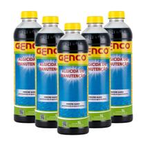 Kit 5 Algicida Para Manutenção de Piscinas 1 Litro Genco Kit 5 Algicida Para Manutenção de Piscinas 1 Litro Genco