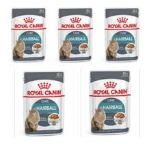 Kit 5 Alimento Úmido Hairball Care Para Gato Royal Canin 85g