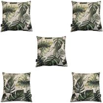 Kit 5 Almofadas Impermeável Folha Costela de Adão Estampa Digital Antimofo Área Externa 43cmx43cm Kit 5 Almofadas Impermeável Folha Costela de Adão Estampa Digital Antimofo Área Externa 43cmx43cm