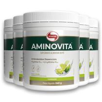 Kit 5 Aminovita Vitafor Vegano 240g Limão