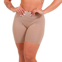 Kit 5 Anágua Short Confortável Bege Feminino
