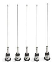 Kit 5 Antena Móvel Vhf-fm ARS Antena MV00BC Base E Vareta
