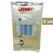 Kit 5 Antitraça Cartela Jimo Proteje Guarda Roupas Bolsas Gavetas