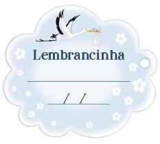 Kit 5 Aplique Decoupage Lembracinha Menino APM8-1017 em Papel e MDF 8cm Litoarte