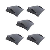 Kit 5 Apoios Pés Nr17 Ergonomico Preto Homeoffice Escritório