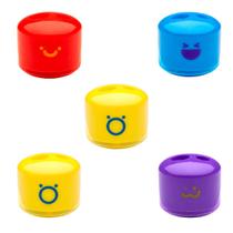 Kit 5 Apontadores Duplos Infantis Com Depósitos Joy