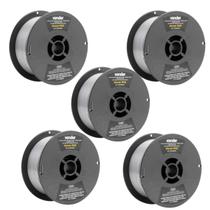 Kit 5 Arame MIG 0,8mm Carretel 1KG Sem Gas - Vonder