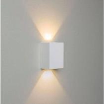 Kit 5 Arandela Slim Com Led Integrado 4w 2 Focos Branco Quente