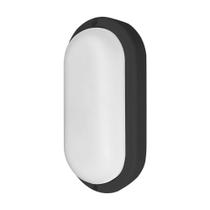 Kit 5 Arandela Tartaruga Led Taschibra Phare Slim 24w Ip65 6500k Bivolt Preto