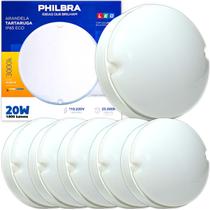 KIT 5 Arandela Tartaruga Sobrepor LED 20W Prova D'água 3000k
