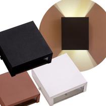 Kit 5 Arandelas 2 Focos Externa Parede Muro Alumínio Ar1110 Kit 5 Arandelas 2 Focos Externa Parede Muro Alumínio Ar1110