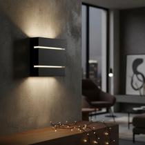 Kit 5 Arandelas Slim Externa Com Lâmpada LED Inclusa 5w Bivolt 2 Focos Parede Branco Quente e Frio Kit 5 Arandelas Slim Externa Com Lâmpada LED Inclusa 5w Bivolt 2 Focos Parede Branco Quente e Frio