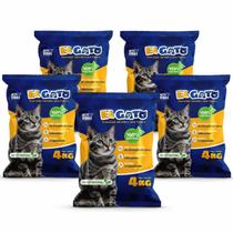 Kit 5 Areia Higienica El Gato 20kg Alta Absorção Natural Kit 5 Areia Higienica El Gato 20kg Alta Absorção Natural