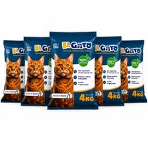 Kit 5 Areia Higienica El Gato 20kg Talco Natural Antiodor Kit 5 Areia Higienica El Gato 20kg Talco Natural Antiodor