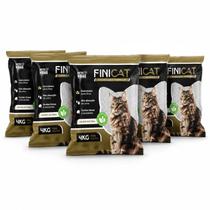 Kit 5 Areia Higienica Finicat 20kg 100% Natural Antiodor