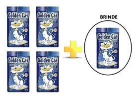 Kit 5 Areias Sanitária Granulada Para Gatos Com Retenção De Odores 4kg - Golden Cat - Golden Cat