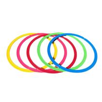 Kit 5 Argolas De Agilidade Colorida Para Treino Funcional Treinamento Fitness Em Casa e Academia