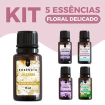 Kit 5 Aromas Positividade e Alta Vibração Essências para Umidificador e Difusor Elétrico 15ml Kit 5 Aromas Positividade e Alta Vibração Essências para Umidificador e Difusor Elétrico 15ml