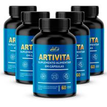 Kit 5 Artivita Original 60 Cápsulas - Colágeno Tipo II