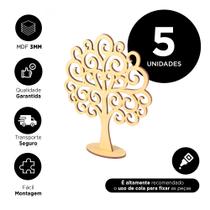 Kit 5 Árvores Arabesco MDF Decoração Centro de Mesa Kit 5 Árvores Arabesco MDF Decoração Centro de Mesa