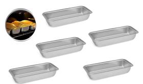 Kit 5 Assadeira Formas Pão Caseiro Bolo Inglês E Gelo N 2 Com 27 cm Alumínio Grosso IF 35