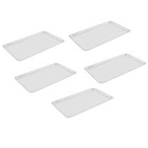 Kit 5 Assadeira Retangular Forno GN 50x30x2,0 - Alumínio ABC