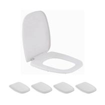 Kit 5 Assento Sanitario Like Branco Incepa - Celite Kit 5 Assento Sanitario Like Branco Incepa - Celite