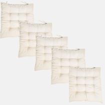 KIT 5 Assentos Almofadas Futon Cadeira Grande Cheia Decorativa Sofá Poltrona Cama Fita Para Amarrar 40x40cm KIT 5 Assentos Almofadas Futon Cadeira Grande Cheia Decorativa Sofá Poltrona Cama Fita Para Amarrar 40x40cm
