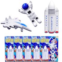 Kit 5 Astronauta Jato Foguete Lembrancinha Sacola Surpresa