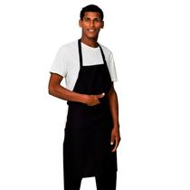 Kit 5 Avental Frontal Com Bolso Grande Liso Oxford Lojaloja Preto Kit 5 Avental Frontal Com Bolso Grande Liso Oxford Lojaloja Preto