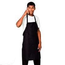 Kit 5 Avental Preto Com Bolso Grande Liso Oxford Lojaloja Frontal Kit 5 Avental Preto Com Bolso Grande Liso Oxford Lojaloja Frontal