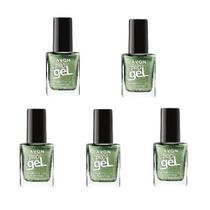 Kit 5 Avon Esmalte Pro Gel Cor E Brilho Vitória Régia - 9Ml