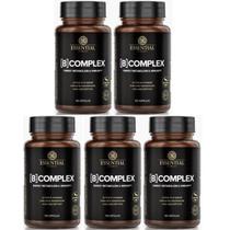 Kit 5 B Complex Essential Nutrition - 120 Capsulas Sem Sabor Kit 5 B Complex Essential Nutrition - 120 Capsulas Sem Sabor