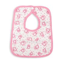 Kit 5 Babador de Fralda Para Bebê Coruja Rosa e Pink - Casa Pedro