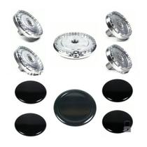 Kit 5 Bacias + 5 Tampas Peças Fogão Esmaltec Clarice Jade - NoBrand Kit 5 Bacias + 5 Tampas Peças Fogão Esmaltec Clarice Jade - NoBrand