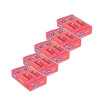 Kit 5 Bala Fini Tubes Morango e Nata 15g com 12 Unidades