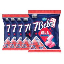 Kit 5 Bala Mastigável Arcor 7 Belo Framboesa 500G Kit 5 Bala Mastigável Arcor 7 Belo Framboesa 500G