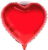 Kit 5 Balão Coração Metalizado 45cm Vermelho Dia dos Namorados Decoração Casamento Festa - Fantasias do Ó
