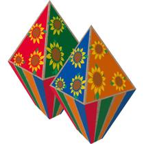 Kit 5 Balão de Festa Junina Grande pra Pendurar ou Decorar a Mesa de São João Girassol