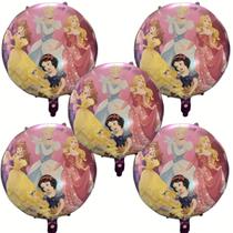 Kit 5 Balão Decoração Festa Princesas Metalizado Aniversario