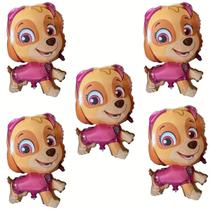 Kit 5 Balão Decoração Festa Sky Patrulha Canina Metalizado Aniversario Kit 5 Balão Decoração Festa Sky Patrulha Canina Metalizado Aniversario