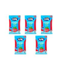 Kit 5 Balas Fini Vitamina C Sabor Morango 5x18gr Kit 5 Balas Fini Vitamina C Sabor Morango 5x18gr