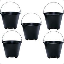 Kit 5 Balde Especial Para Transporte Plástico 12L Resistente
