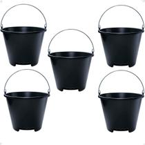 Kit 5 Balde Especial para Transporte Plástico 12L Resistente