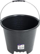 Kit 5 Balde Plástico 12 Litros Com Pegador E Alça De Metal